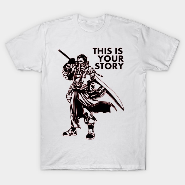 Final Fantasy X Sir Auron T-Shirt by OtakuPapercraft